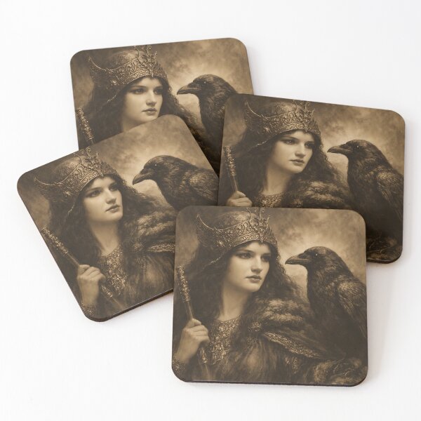 Item preview, Goddess Morrigan with Raven. designed and sold by SoniaSarkali.