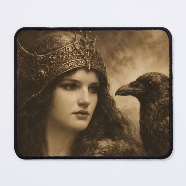 Item preview, Goddess Morrigan with Raven. designed and sold by SoniaSarkali.