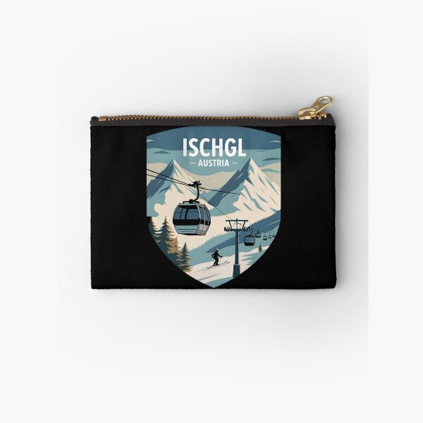 Item preview, Ischgl Austria Ski Scene – Vintage Winter Travel Poster | Skiing & Snowboard  designed and sold by VividOrganica.