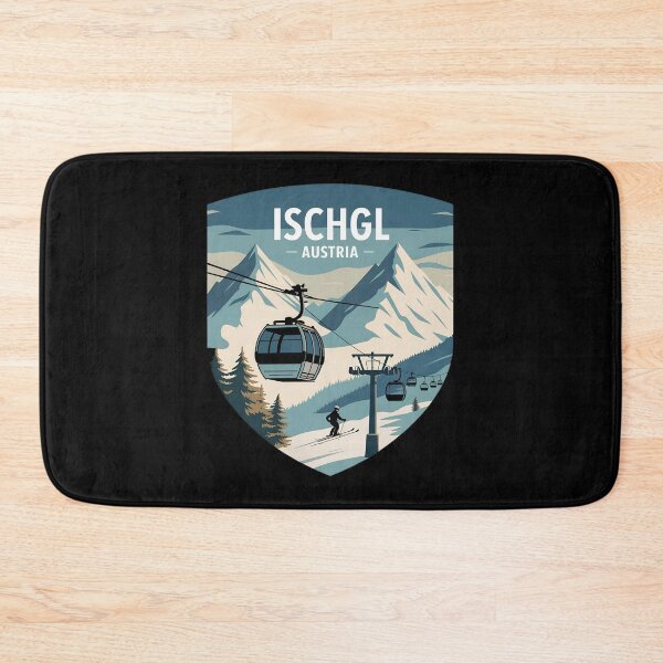 Item preview, Ischgl Austria Ski Scene – Vintage Winter Travel Poster | Skiing & Snowboard  designed and sold by VividOrganica.