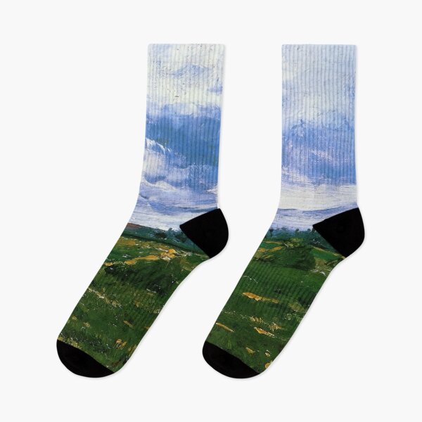 Item preview, Vincent Van Gogh - Wheat Fields With Stacks designed and sold by st1art.