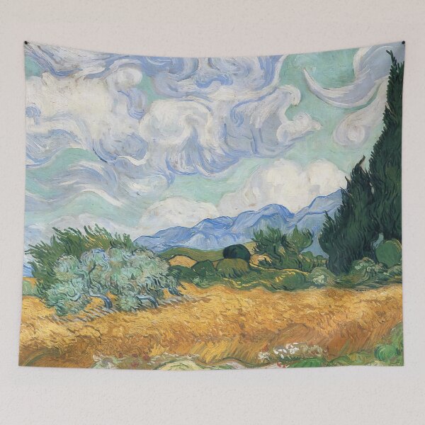 Item preview, Vincent Van Gogh - Wheatfield With Cypress Tree designed and sold by st1art.