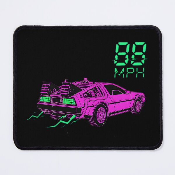 Item preview, Neon Pink 88 MPH Time Machine Synthwave 80s Retro Car designed and sold by Off-Road-Zone.