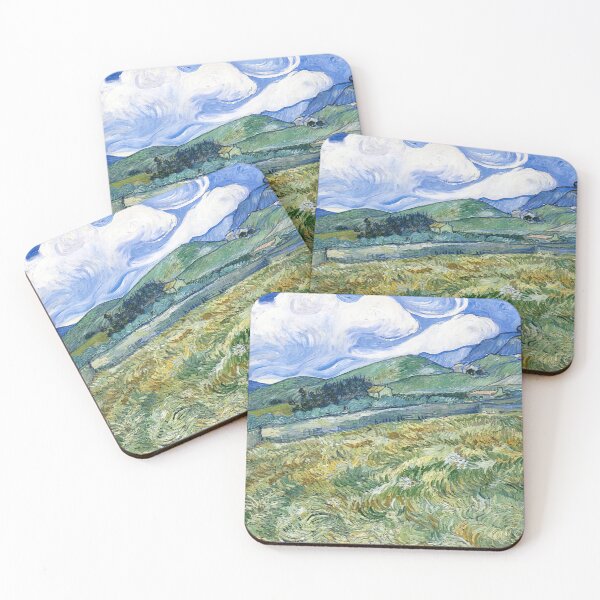 Item preview, Vincent Van Gogh - Wheatfield With Mountains In The Background designed and sold by st1art.