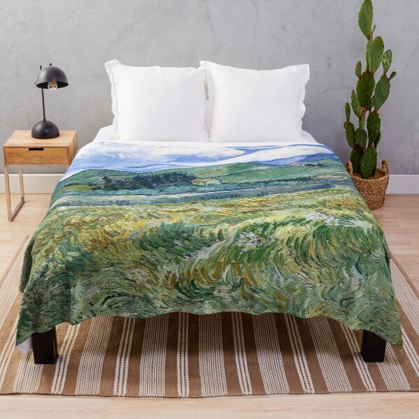 Item preview, Vincent Van Gogh - Wheatfield With Mountains In The Background designed and sold by st1art.