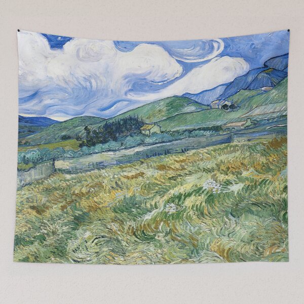 Item preview, Vincent Van Gogh - Wheatfield With Mountains In The Background designed and sold by st1art.