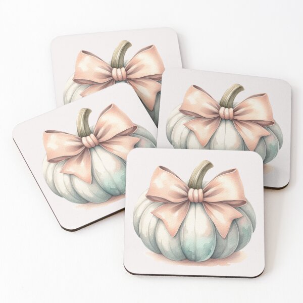 Item preview, Soft Pastel Pumpkin with a Bow | Fall Decor designed and sold by Nicole-Cherie.