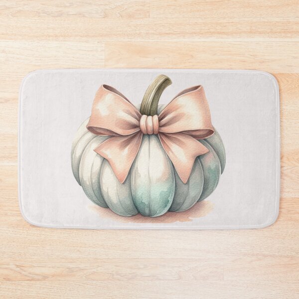 Item preview, Soft Pastel Pumpkin with a Bow | Fall Decor designed and sold by Nicole-Cherie.