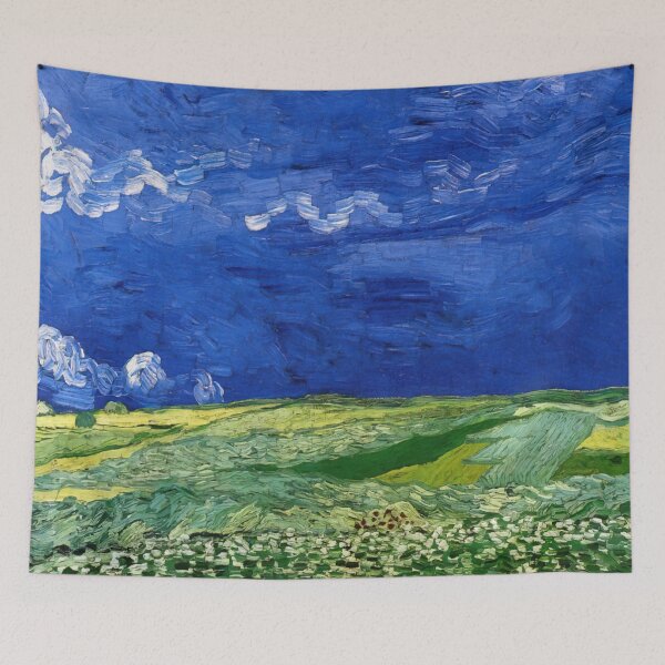 Item preview, Vincent Van Gogh - Wheatfields Under Thunderclouds designed and sold by st1art.