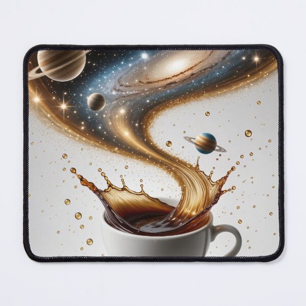 Item preview, Galaxy Flowing from Coffee Cup designed and sold by Wonderful Designs.