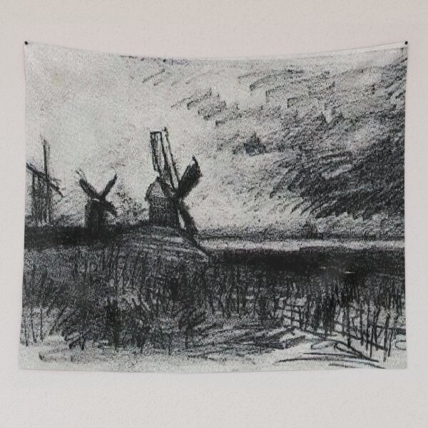 Item preview, Vincent Van Gogh - Windmills At Montmartre designed and sold by st1art.