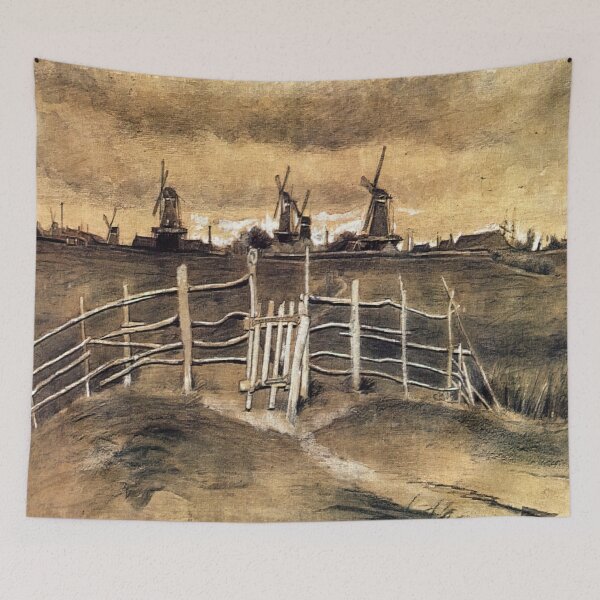 Item preview, Vincent Van Gogh - Windmils At Dordrecht designed and sold by st1art.