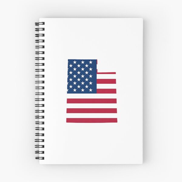 Item preview, Utah Stars & Stripes State Silhouette – Distressed Americana designed and sold by Paper Drip.