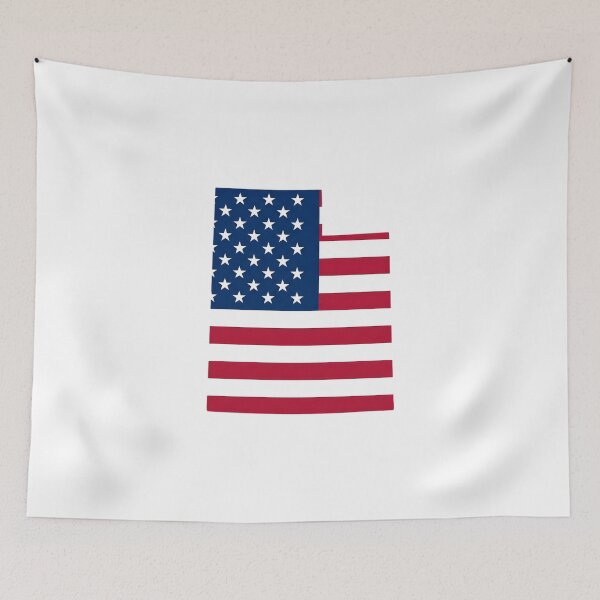 Item preview, Utah Stars & Stripes State Silhouette – Distressed Americana designed and sold by Paper Drip.