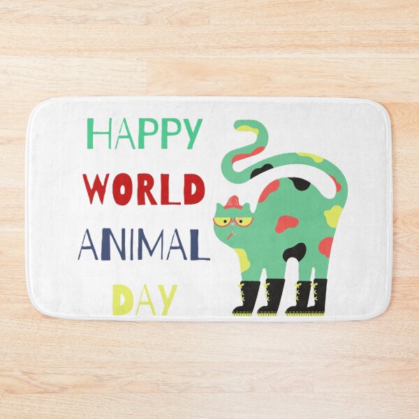 Item preview, HAPPY WORLD ANIMAL DAY designed and sold by MYTHICAL ME.
