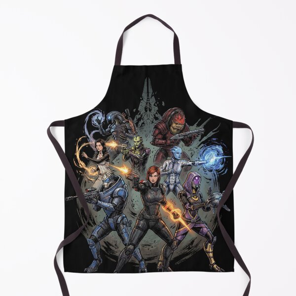 Item preview, Mass Effect 1-2-3 Normandy Crew Full Squad Shepard Garrus Tali Liara Wrex Kaidan Ashley Miranda Jacob Jack Mordin Thane Samara Legion James Vega Javik EDI Collage Fan Art Poster T-Shirt Sticker Gift designed and sold by Senpaiwaves.