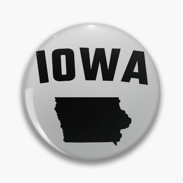 Item preview, Iowa State Pride - Minimalist Black Map Silhouette designed and sold by mashmosh.