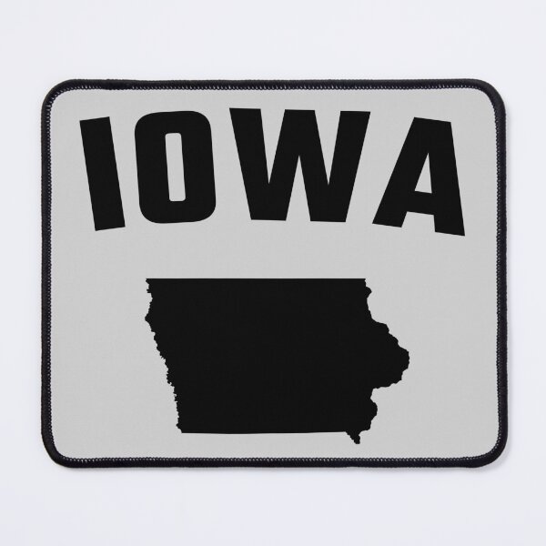 Item preview, Iowa State Pride - Minimalist Black Map Silhouette designed and sold by mashmosh.