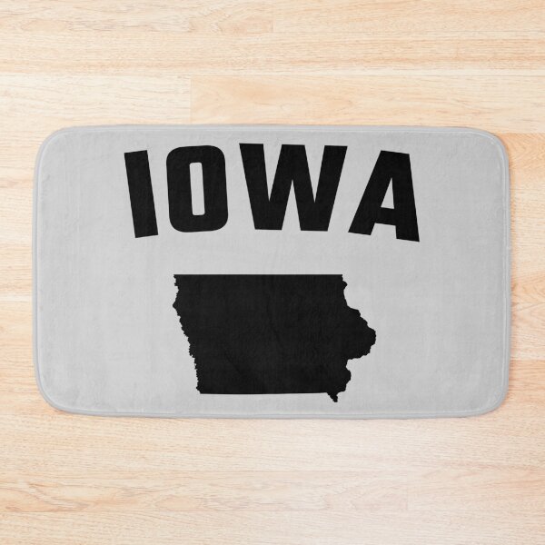 Item preview, Iowa State Pride - Minimalist Black Map Silhouette designed and sold by mashmosh.