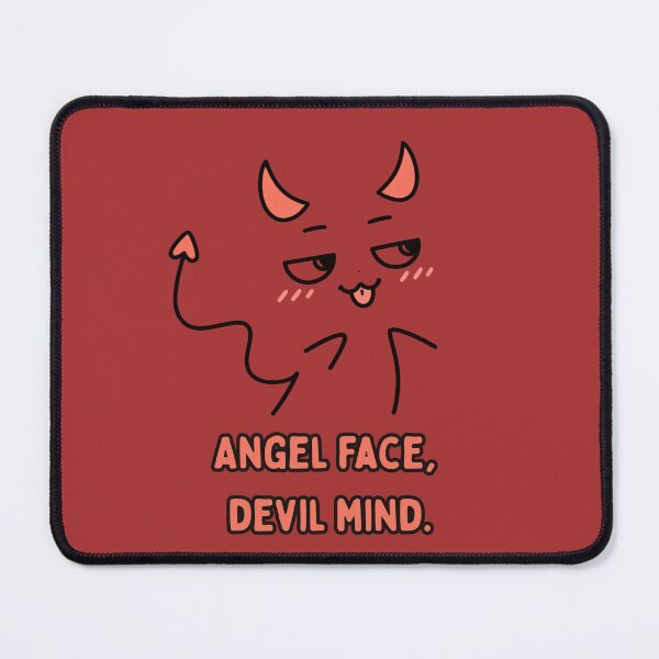 Item preview, Angel Face, Devil Mind – Cute Dark Aesthetic Design designed and sold by hallwell.