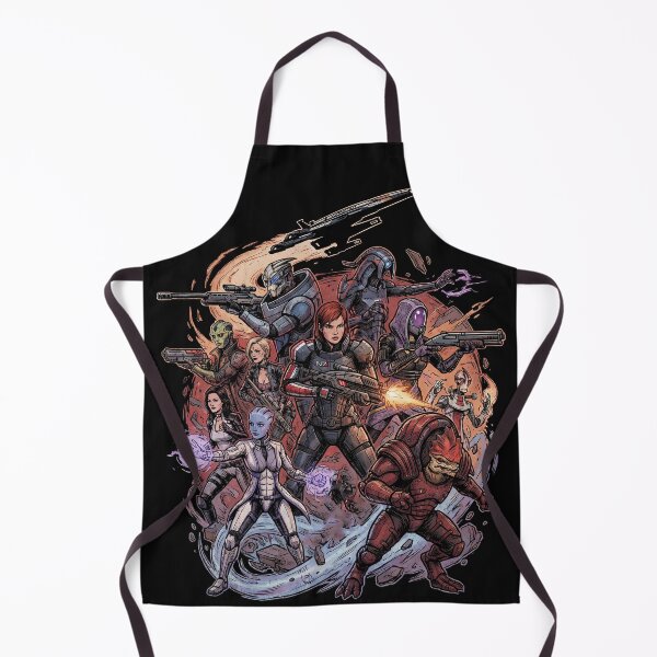 Item preview, Mass Effect 1-2-3 Normandy Crew Full Squad Shepard Garrus Tali Liara Wrex Kaidan Ashley Miranda Jacob Jack Mordin Thane Samara Legion James Vega Javik EDI Collage Fan Art Poster T-Shirt Sticker Gift designed and sold by Senpaiwaves.