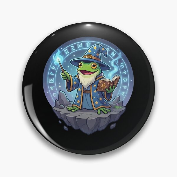 Item preview, Cute Frog Wizard Magic Spellcaster Fantasy designed and sold by k3rstman1.