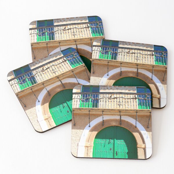 Item preview, Vibrant Green Door Ancient Balcony Charm designed and sold by Clavivs.