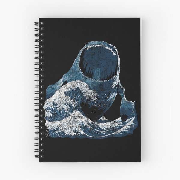Item preview, The Bloop Great Wave off Kanagawa distressed designed and sold by Power Up Prints.