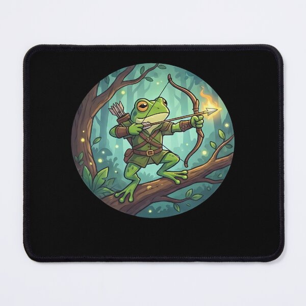 Item preview, Magical Frog Archer Fantasy Forest Fantasy designed and sold by k3rstman1.