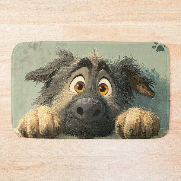 Item preview, Caucasian Shepherd Peeking over Wall 01 designed and sold by Elisabeth Lucas.