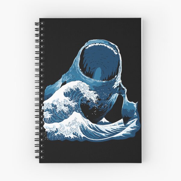 Item preview, The Bloop Great Wave off Kanagawa designed and sold by Power Up Prints.