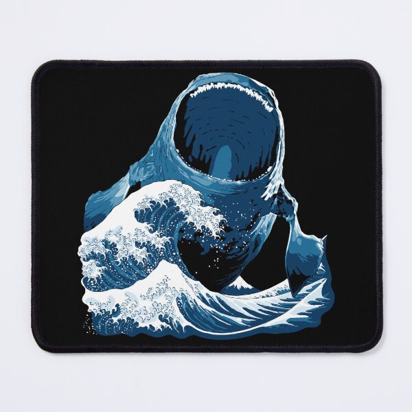 Item preview, The Bloop Great Wave off Kanagawa designed and sold by Power Up Prints.