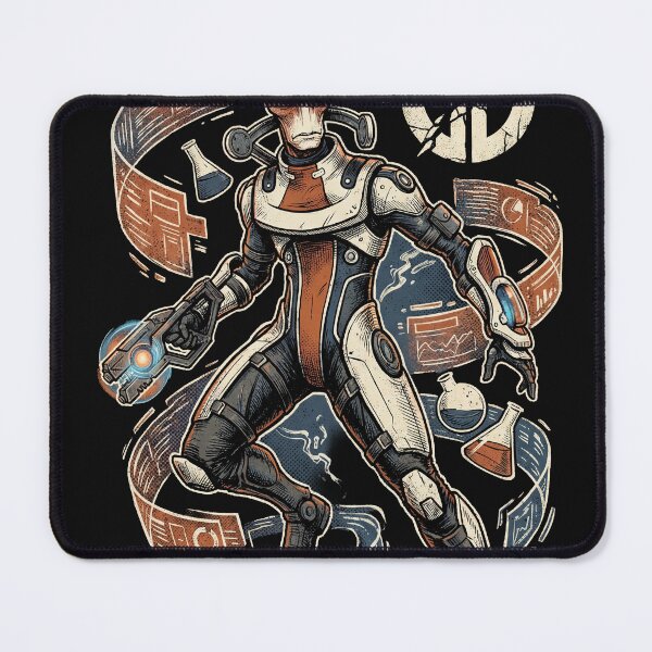 Item preview, Mordin Solus Mass Effect Salarian Scientist STG Genophage Cure Krogan Normandy Crew Very Model of a Scientist Salarian Fan Art Portrait Poster T-Shirt Sticker Print Gift designed and sold by Senpaiwaves.