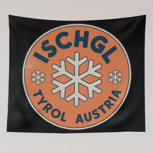 Item preview, Ischgl Tyrol Austria Snowflake – Vintage Ski Resort  | Winter Travel Badge designed and sold by VividOrganica.