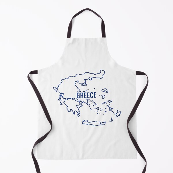 Item preview, Greece Blue Outline Map - Hellenic Adventure Awaits designed and sold by Soft Strength Studio.