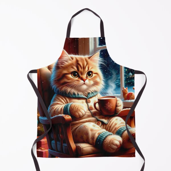 Item preview, Cozy New Year Cat by the Window – Warm Winter Night Art designed and sold by AmetistLight.