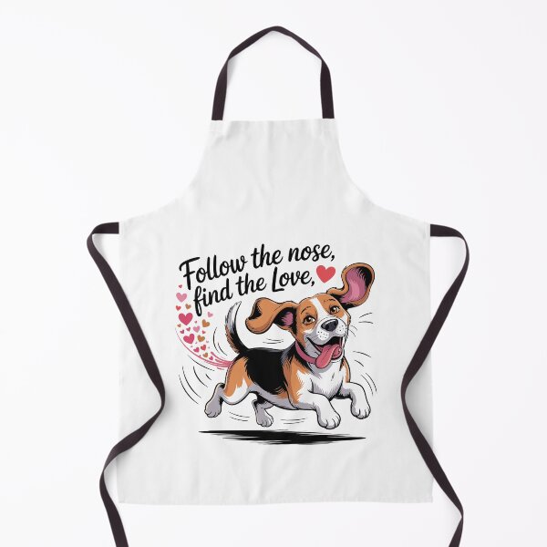 Item preview, Beagle Valentine Running Dog With Heart Trail Love Quote designed and sold by MuniraWearify.