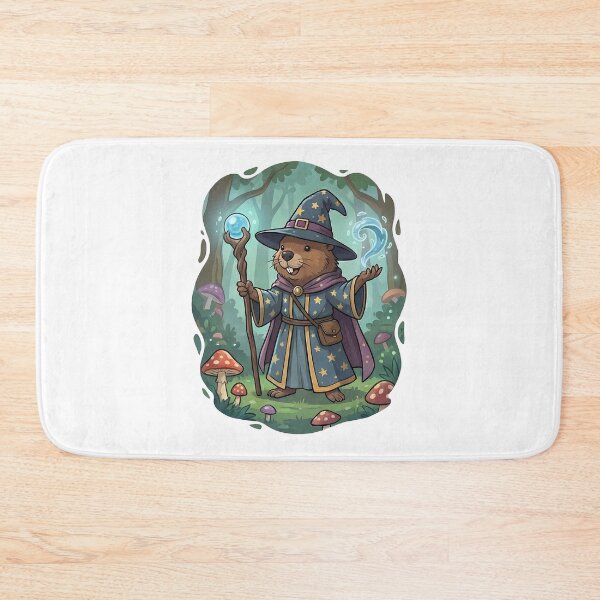 Item preview, Cute Magical Beaver Wizard Woodland Fantasy designed and sold by k3rstman1.