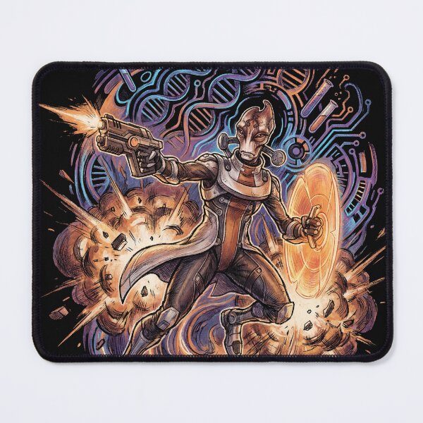 Item preview, Mordin Solus Mass Effect Salarian Scientist STG Genophage Cure Krogan Normandy Crew Very Model of a Scientist Salarian Fan Art Portrait Poster T-Shirt Sticker Print Gift designed and sold by Senpaiwaves.