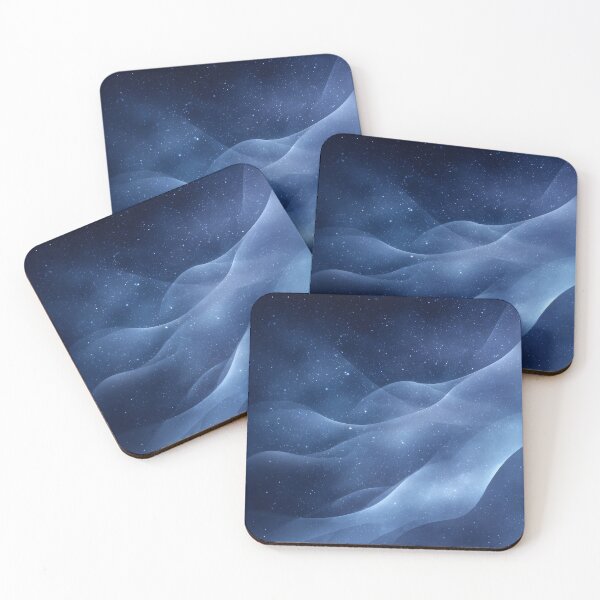 Item preview, Deep Blue Night Sky – Abstract Cosmic Waves designed and sold by NewArt33.