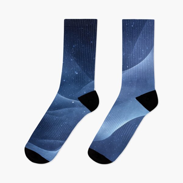 Item preview, Deep Blue Night Sky – Abstract Cosmic Waves designed and sold by NewArt33.