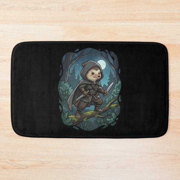 Item preview, Hedgehog Assassin Fantasy Forest Night Moon designed and sold by k3rstman1.
