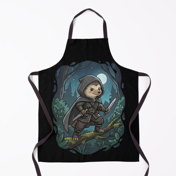 Item preview, Hedgehog Assassin Fantasy Forest Night Moon designed and sold by k3rstman1.