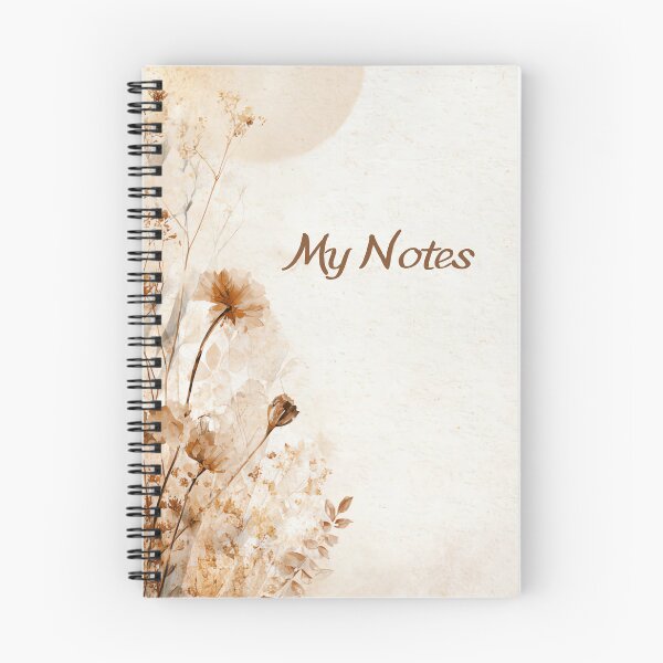 Item preview,  My Notes Floral Aesthetic Notebook. designed and sold by Inspiration205.