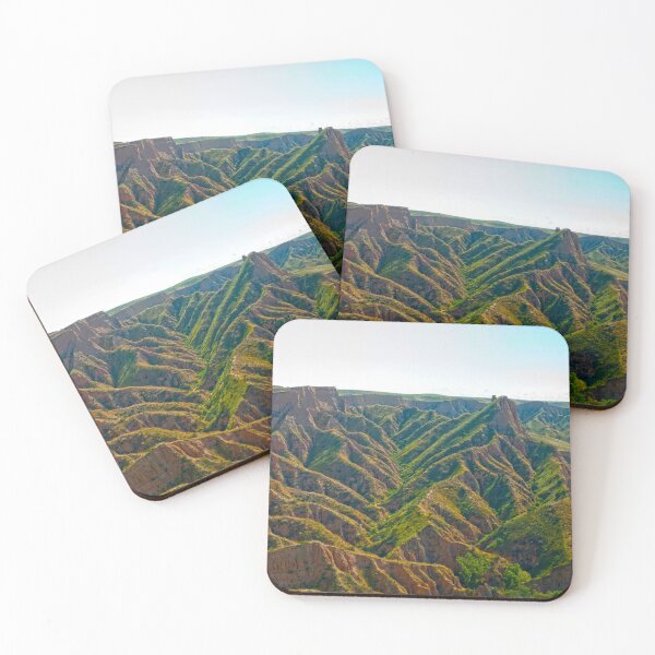 Item preview, Dramatic Eroded Canyons Serene Lake Panorama designed and sold by Clavivs.