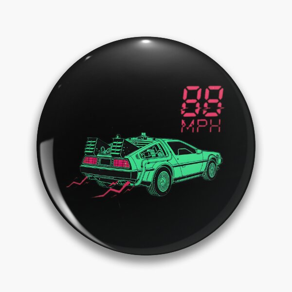 Item preview, Green Time Machine 88 MPH Retro Synthwave designed and sold by Off-Road-Zone.