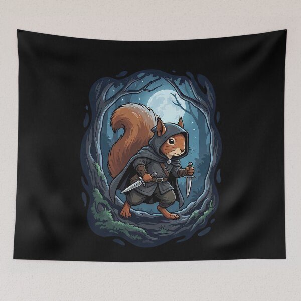Item preview, Forest Squirrel Assassin Rogue Fantasy Adventure designed and sold by k3rstman1.