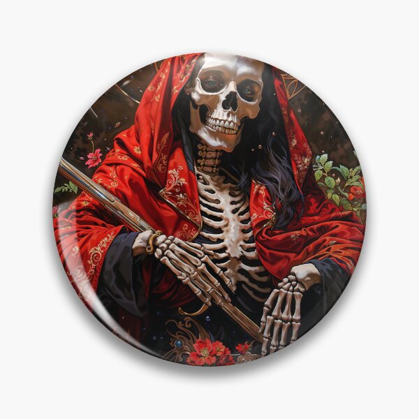 Item preview, Red Dress Santa Muerte designed and sold by AliceWhiteDF.