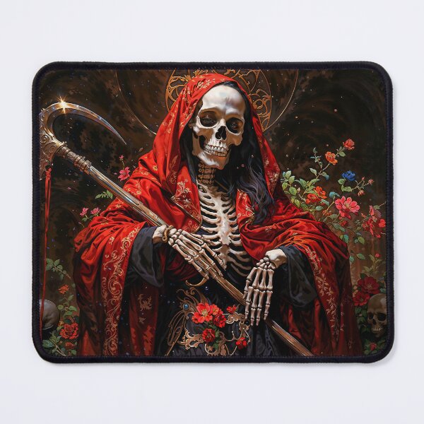 Item preview, Red Dress Santa Muerte designed and sold by AliceWhiteDF.