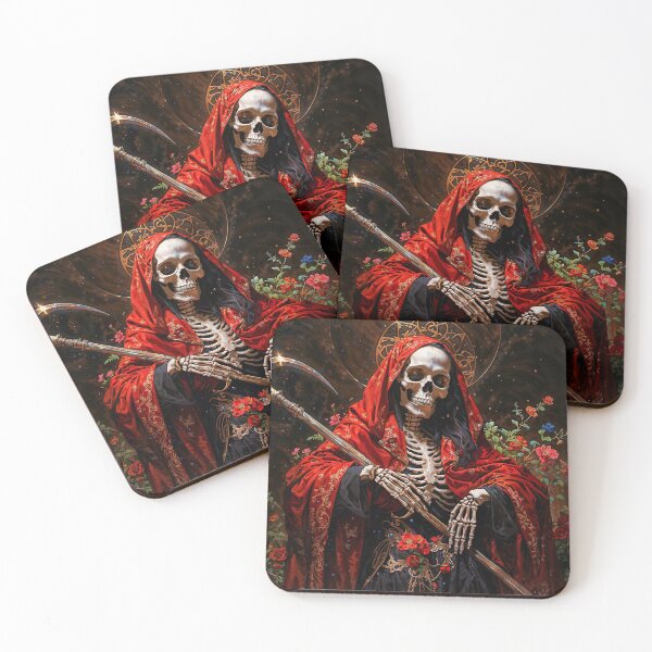 Item preview, Red Dress Santa Muerte designed and sold by AliceWhiteDF.